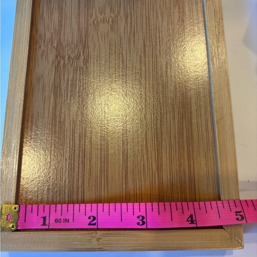 SET/5 3 Wood House Decor with Bee Design, Tray, Garland - Picture 6 of 12